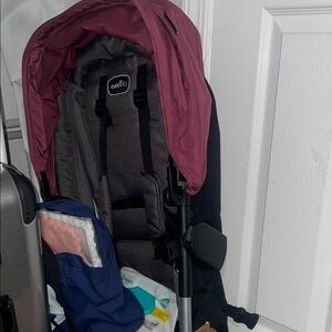 Evenflo Stroller with Burgundy Canopy